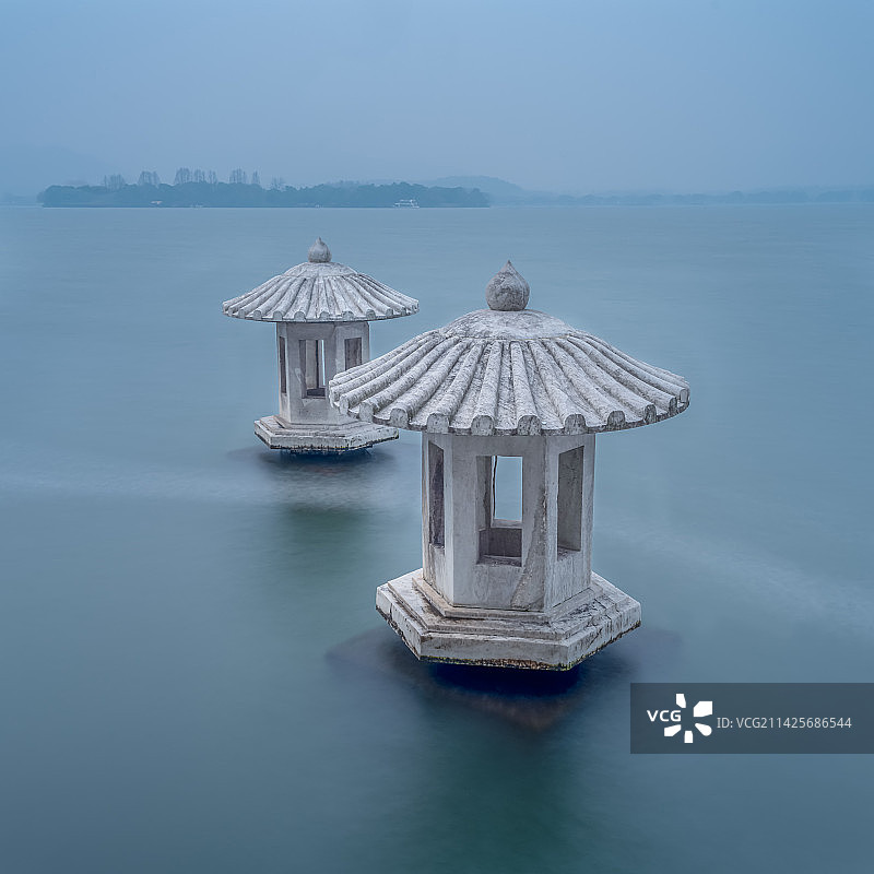 翠光亭流水图片素材