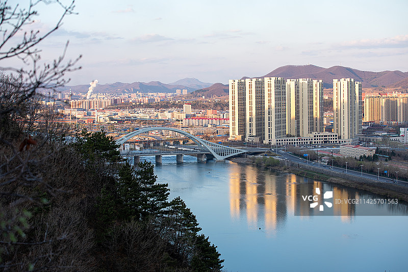 山水之城吉林通化图片素材
