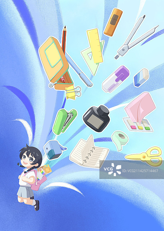 新学期新文具图片素材