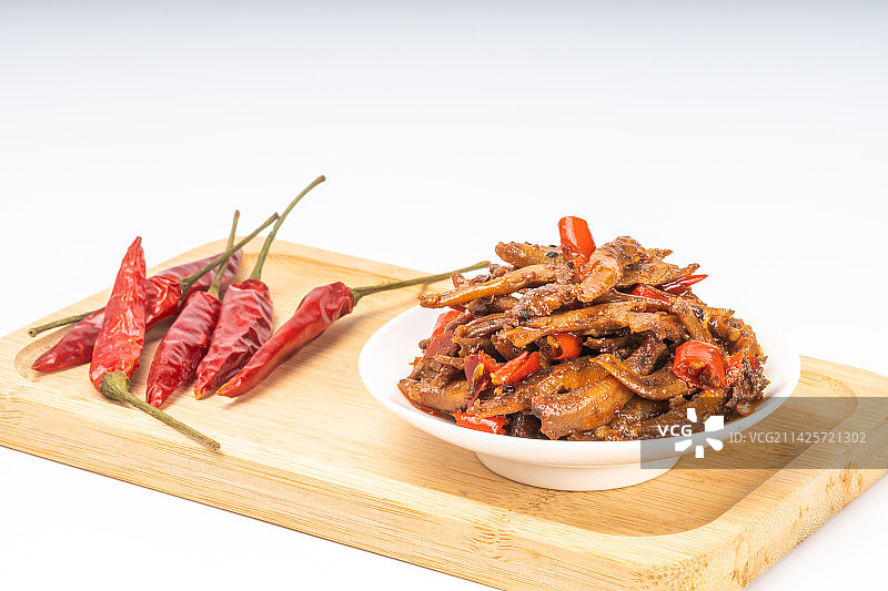 湖南特产辣椒小鱼干图片素材