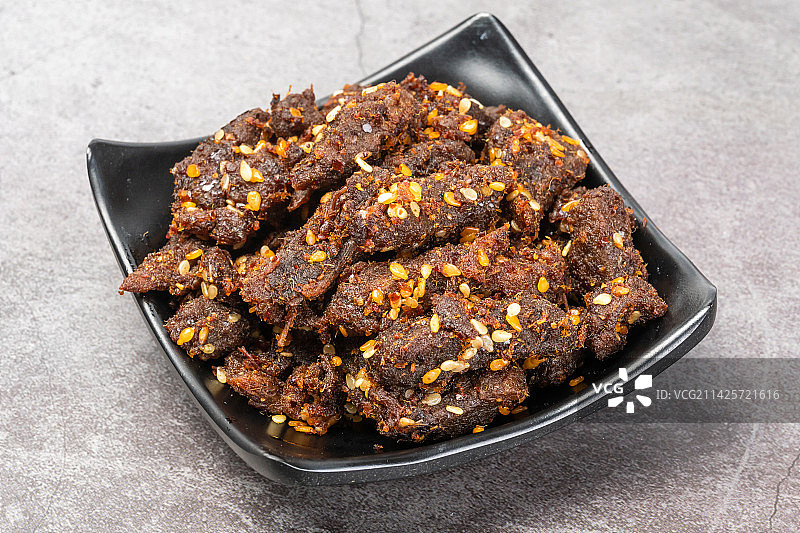 四川特产麻辣牛肉干图片素材