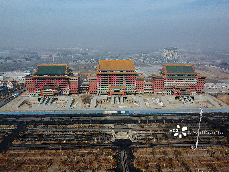 济南 泉城欧乐堡梦幻世界 黄河文化博物馆 坤河大道 旅游大道图片素材