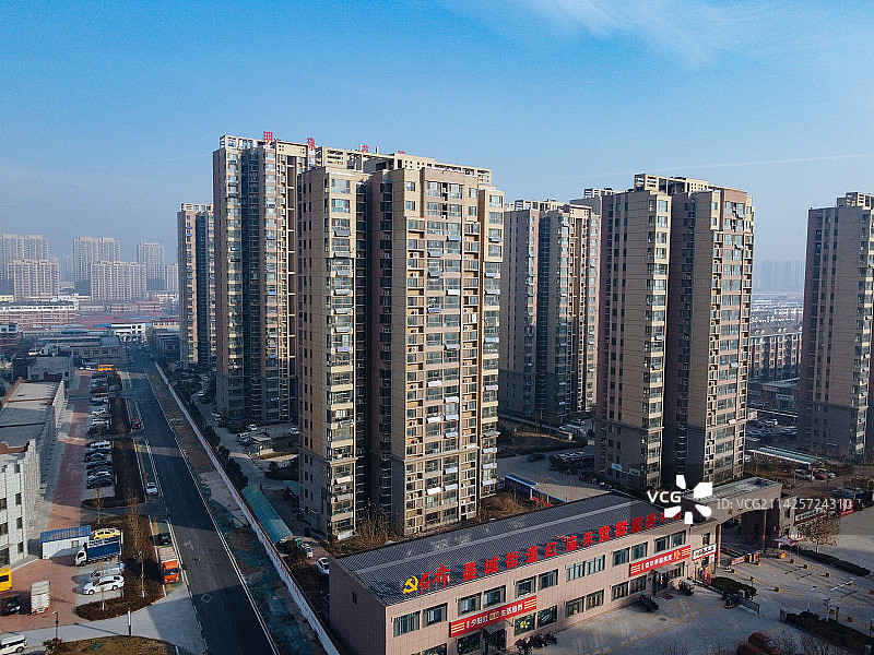 齐河县 齐心大街 山东 黄河大道 银座商城 阳光一品 齐河体育公园 沁园 德百新时代广场图片素材