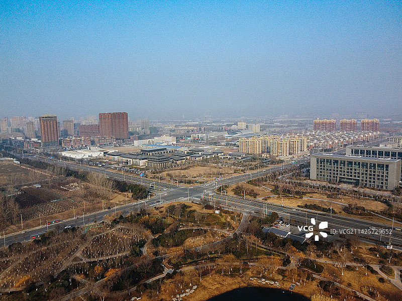 丰县 飞龙湖 中阳大道 凤鸣泉 人民医院 东环路 航拍 文博园图片素材