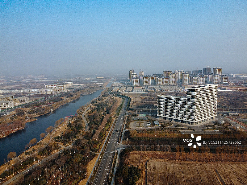 丰县 飞龙湖 中阳大道 凤鸣泉 人民医院 东环路 航拍 文博园图片素材