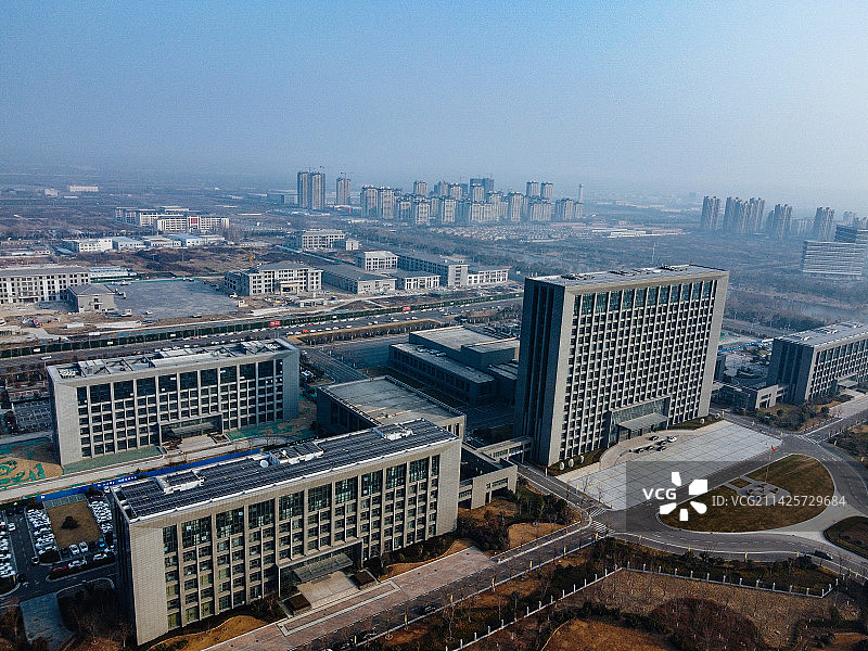 丰县 飞龙湖 中阳大道 凤鸣泉 人民医院 东环路 航拍 文博园图片素材