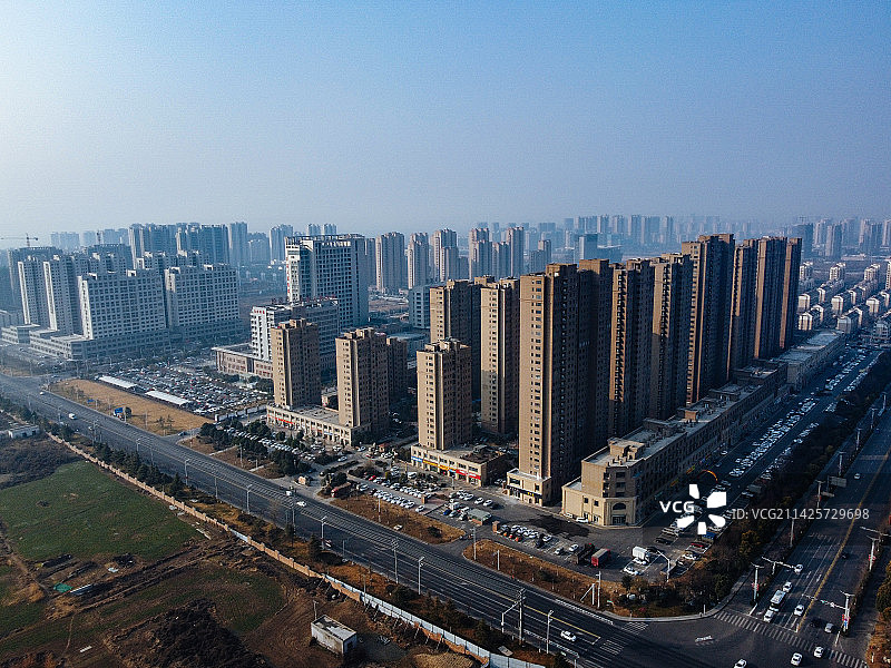 丰县 飞龙湖 中阳大道 凤鸣泉 人民医院 东环路 航拍 文博园图片素材