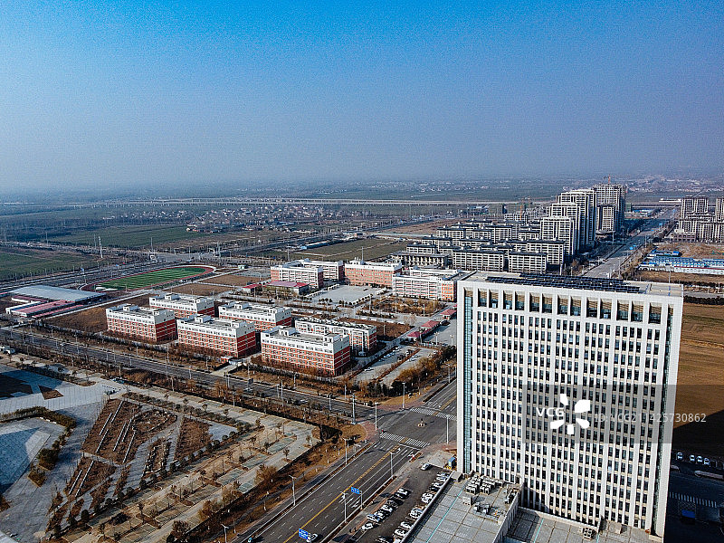 萧县 复兴路 岱湖公园 凤城大道 航拍 地标图片素材