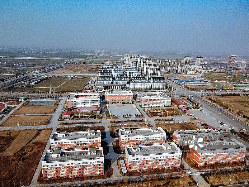 萧县 复兴路 岱湖公园 凤城大道 航拍 地标图片素材