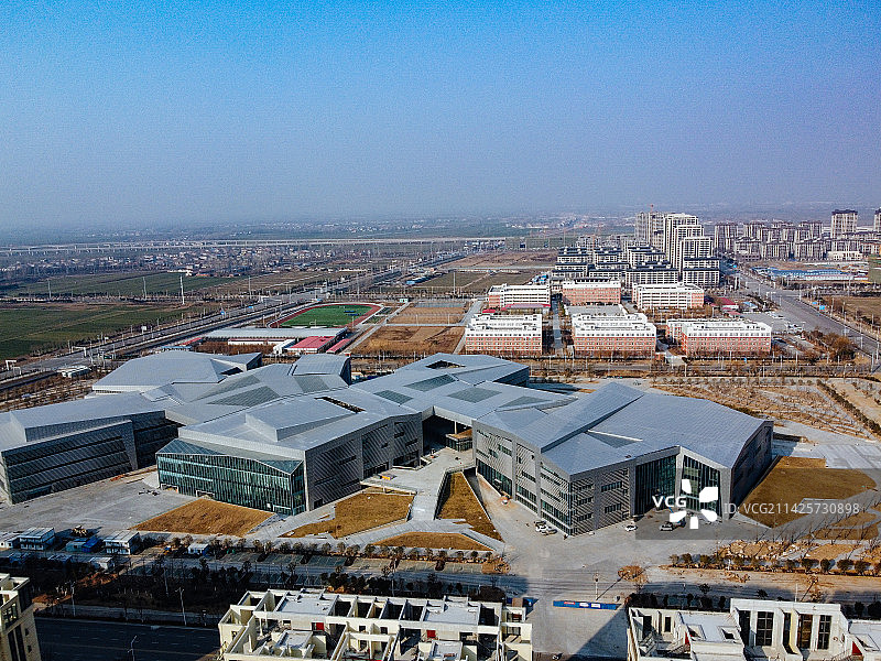 萧县 复兴路 岱湖公园 凤城大道 航拍 地标图片素材