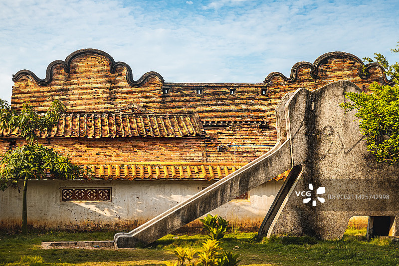 广东湛江雷州苏二村古建筑图片素材