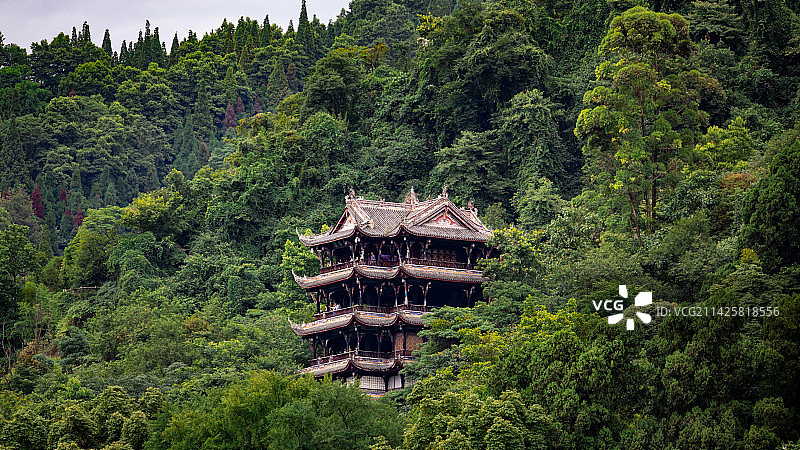 2022年夏季的都江堰图片素材