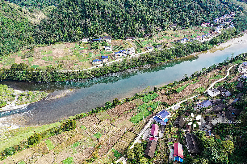 神秘湘西桑植县航拍照图片素材