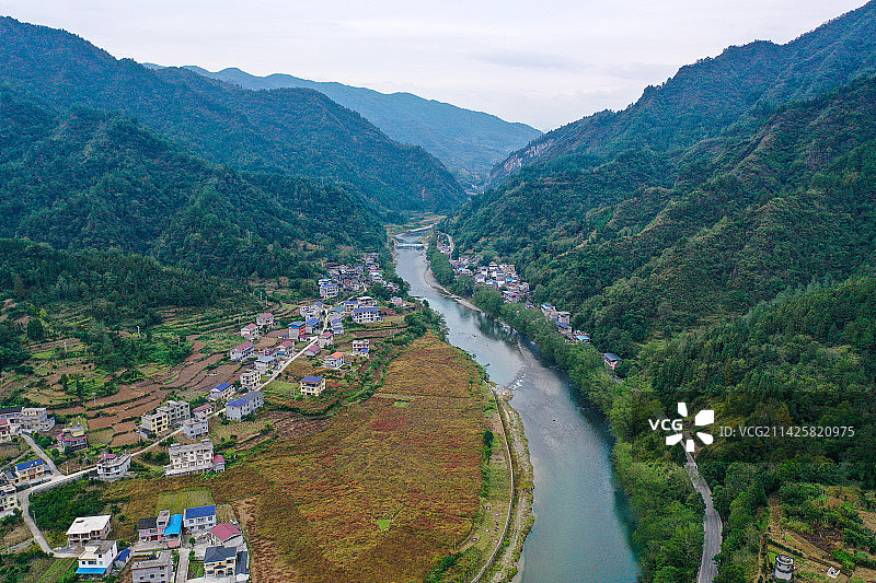 神秘湘西桑植县航拍照图片素材
