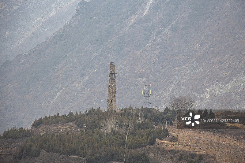 羌寨碉楼图片素材