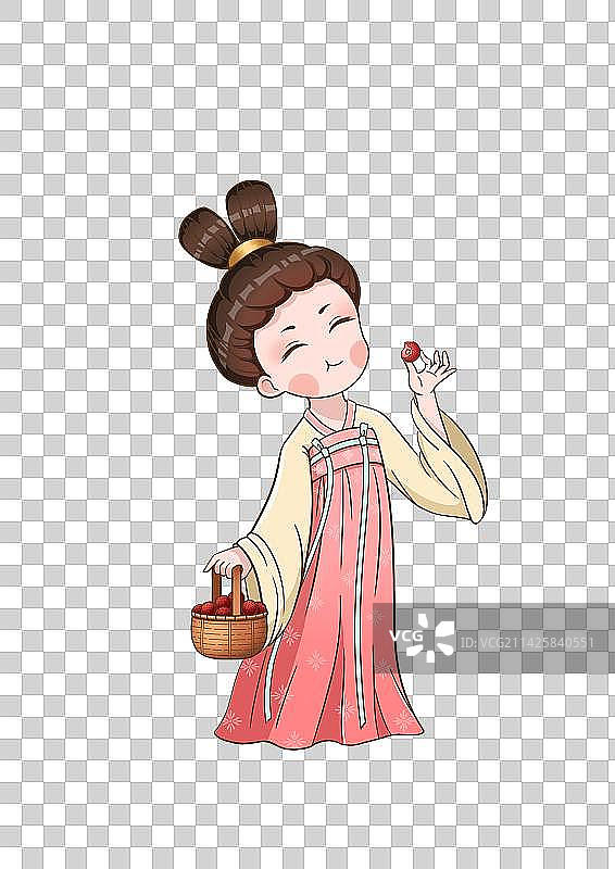 吃杨梅图片素材