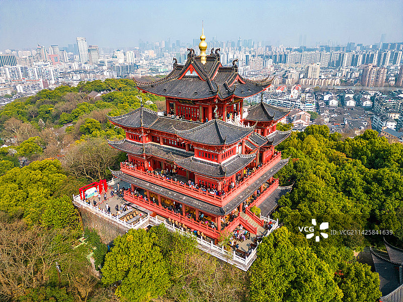 杭州吴山城隍阁图片素材