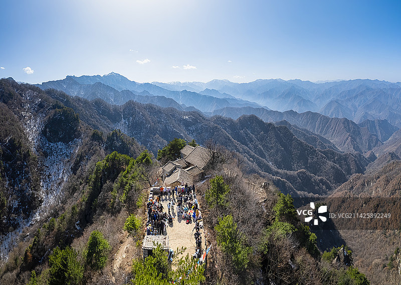 陕西省西安市秦岭终南山云际寺图片素材
