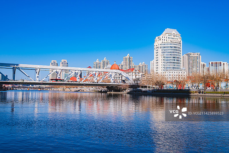 天津印象-17-进步桥图片素材