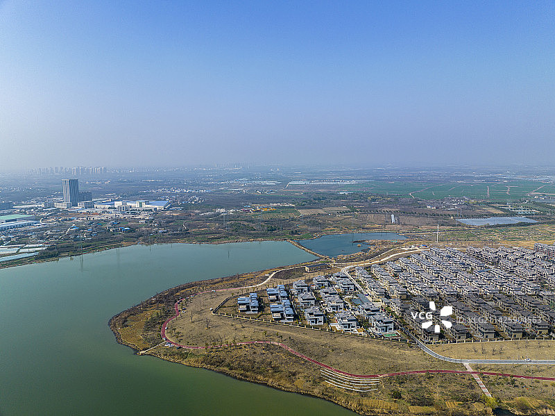 安徽省合肥市长丰县梅冲湖风光图片素材