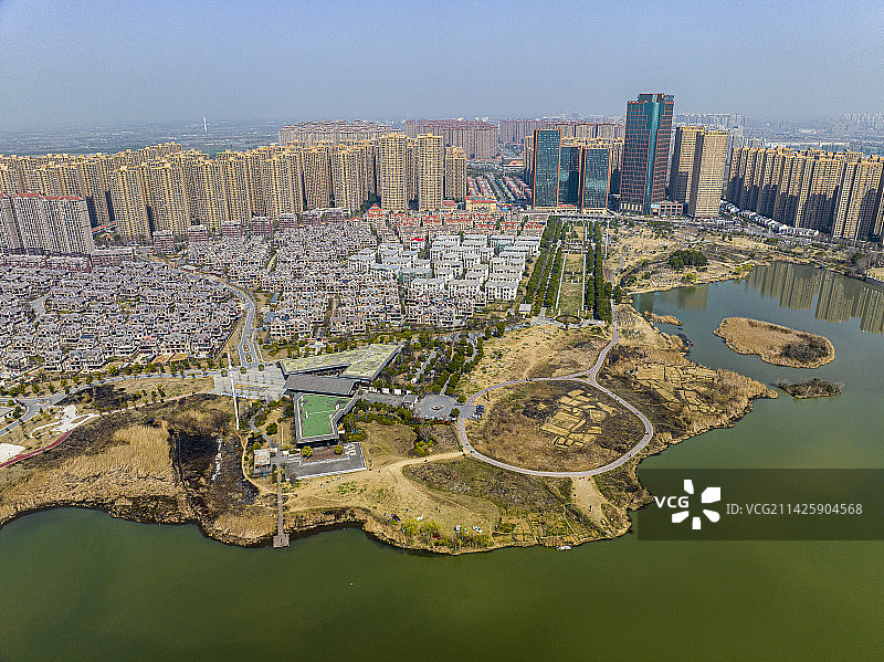 安徽省合肥市长丰县梅冲湖风光图片素材