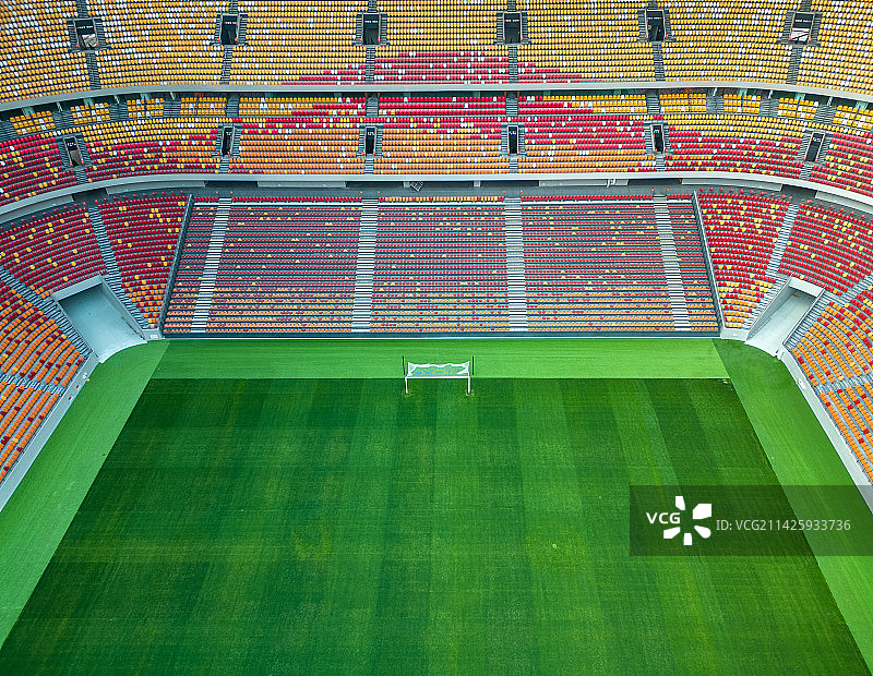 新建成的专业足球场图片素材