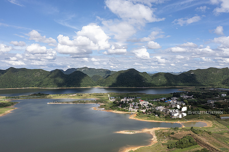 贵州清镇市红枫湖春季风光图片素材