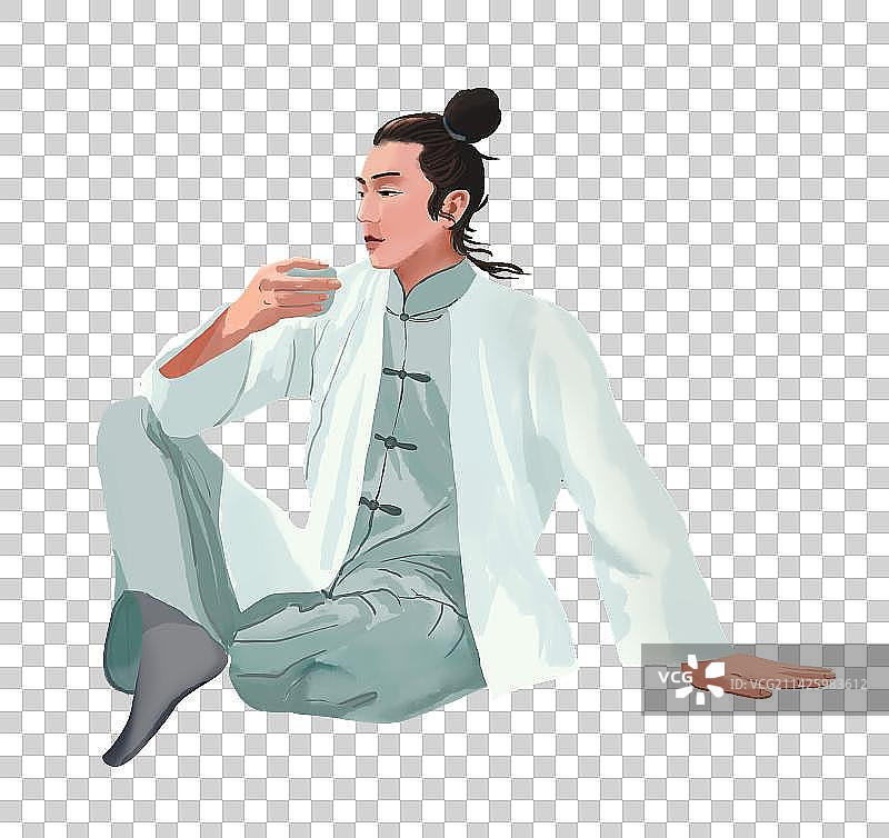 喝酒的男子图片素材