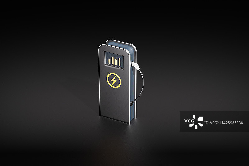 新能源题材的汽车充电桩图片素材