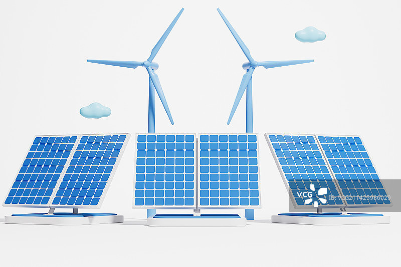 3D渲染的新能源题材图片图片素材