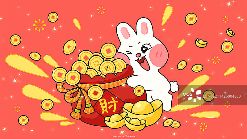 兔然暴富图片素材