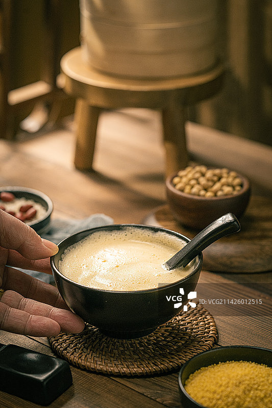 一碗好喝的国宴豆浆图片素材