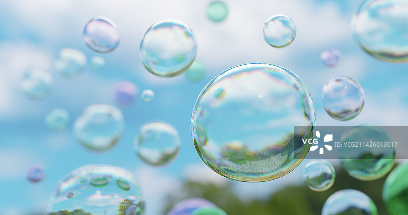 吹泡泡图片素材
