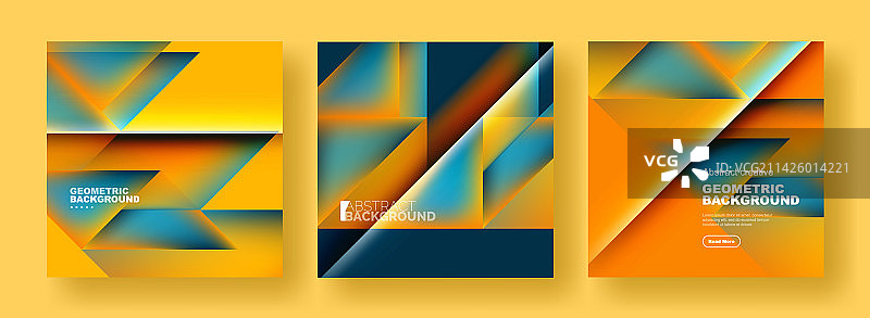 一组抽象背景-重叠图片素材