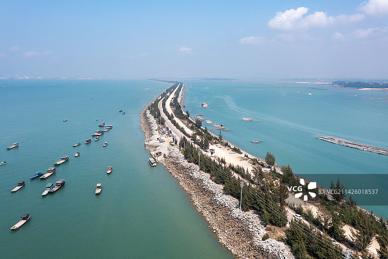 跨海公路图片素材