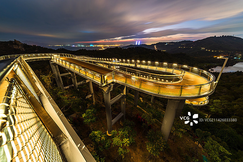 厦门健康步道风光图片素材