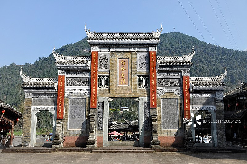 巴中平昌白衣古镇图片素材