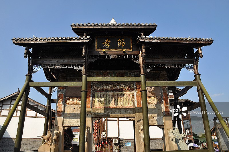 巴中平昌白衣古镇图片素材