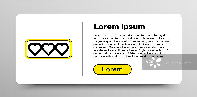 白色背景上的赞和爱心图标线条图片素材