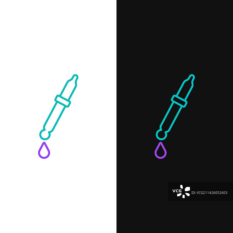 黑白线条移液器图标图片素材