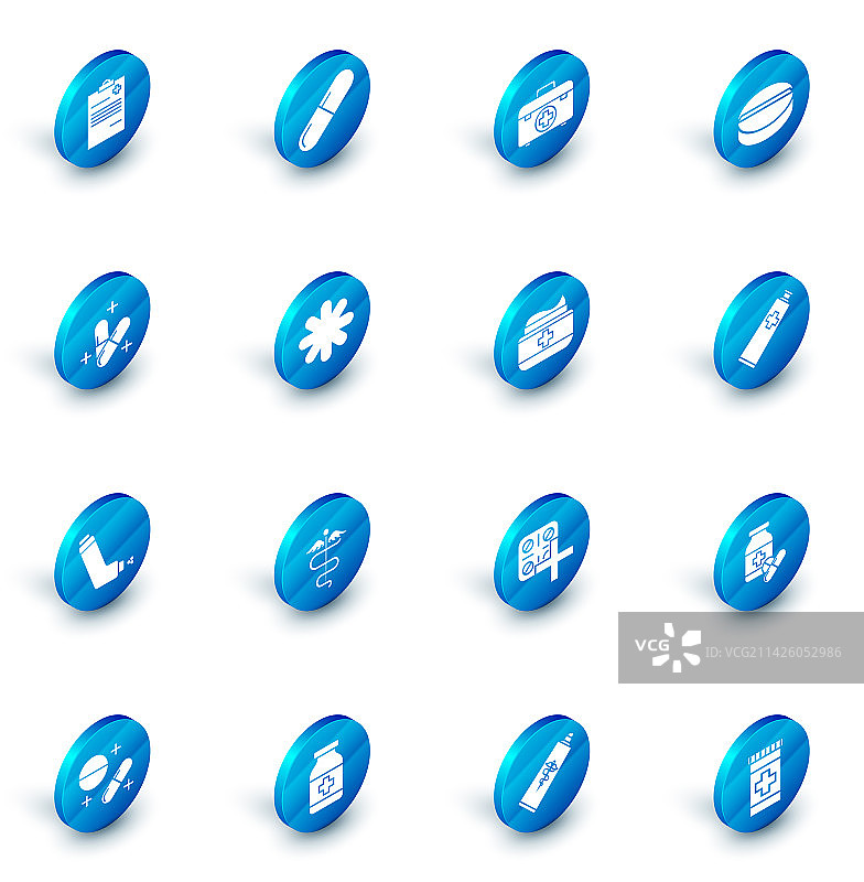 药丸、药片或急救箱套装图片素材