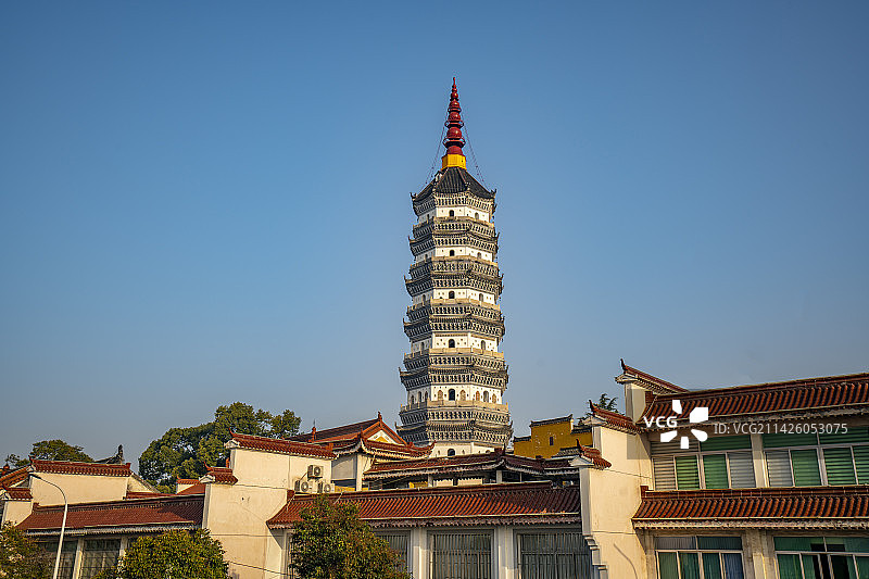 安徽安庆市迎风寺振风塔图片素材