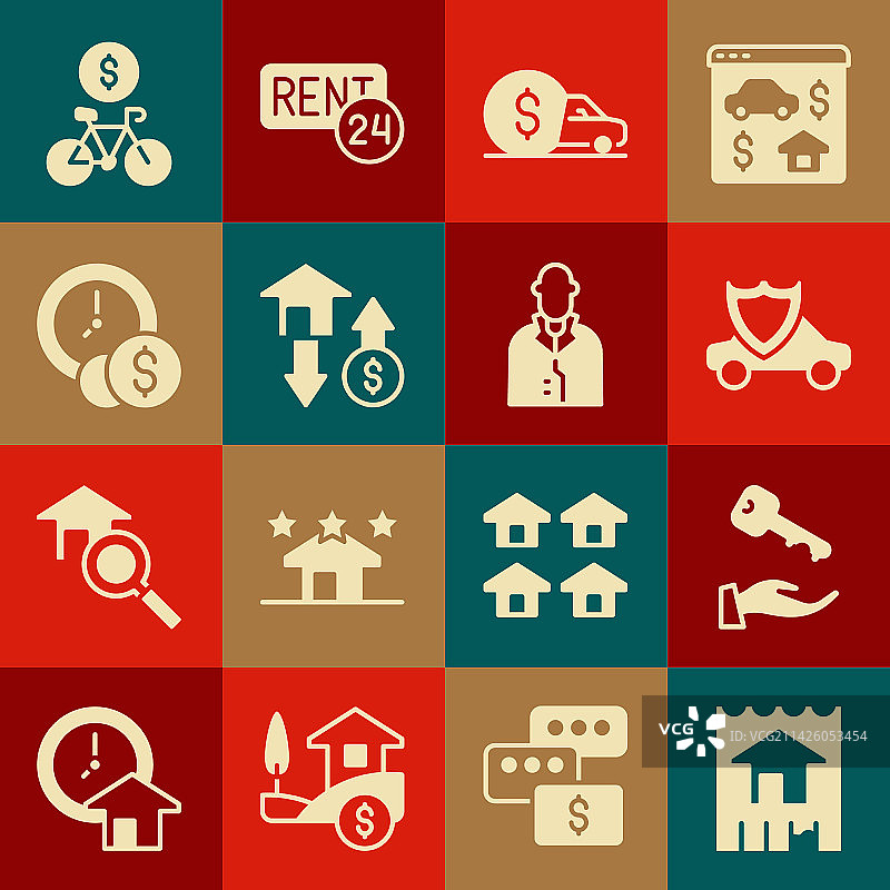 房屋钥匙汽车租赁美元图片素材