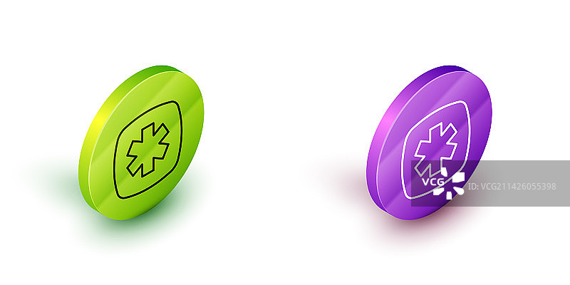 2.5D线条医疗急救符号图片素材