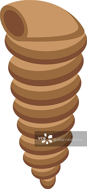 海螺等距贝壳图标图片素材