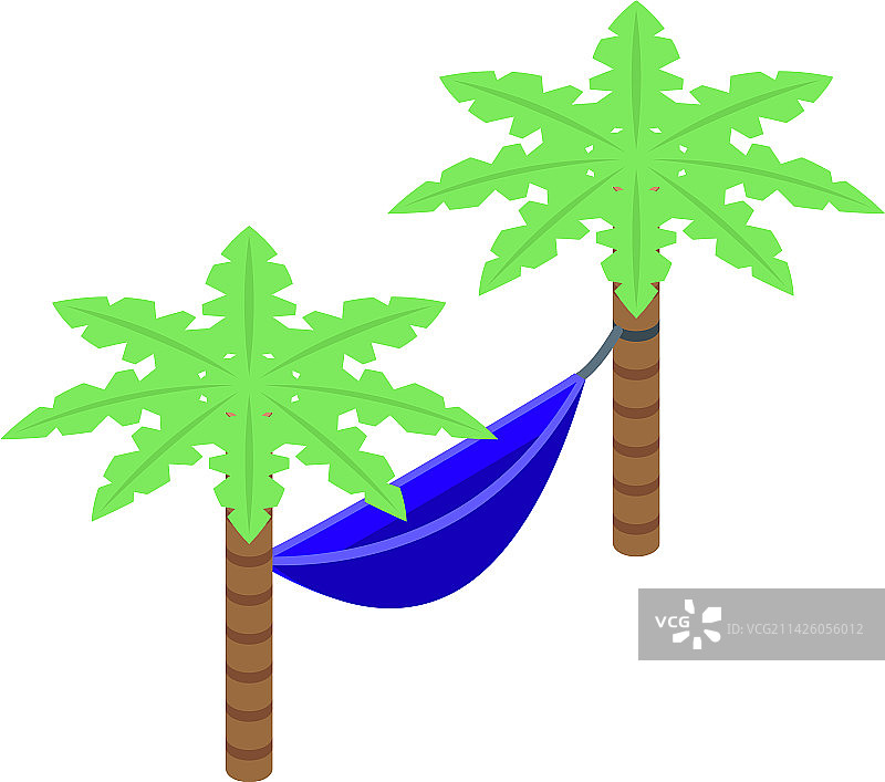 放松吊床图标2.5D减压设计图片素材