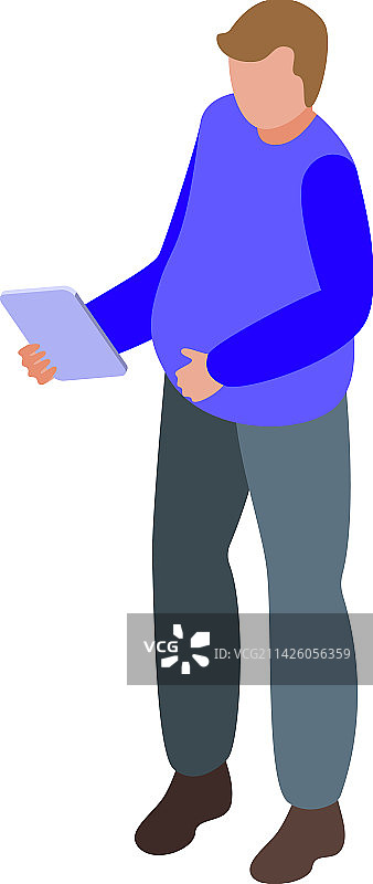 男人减肥等距饮食App图标图片素材