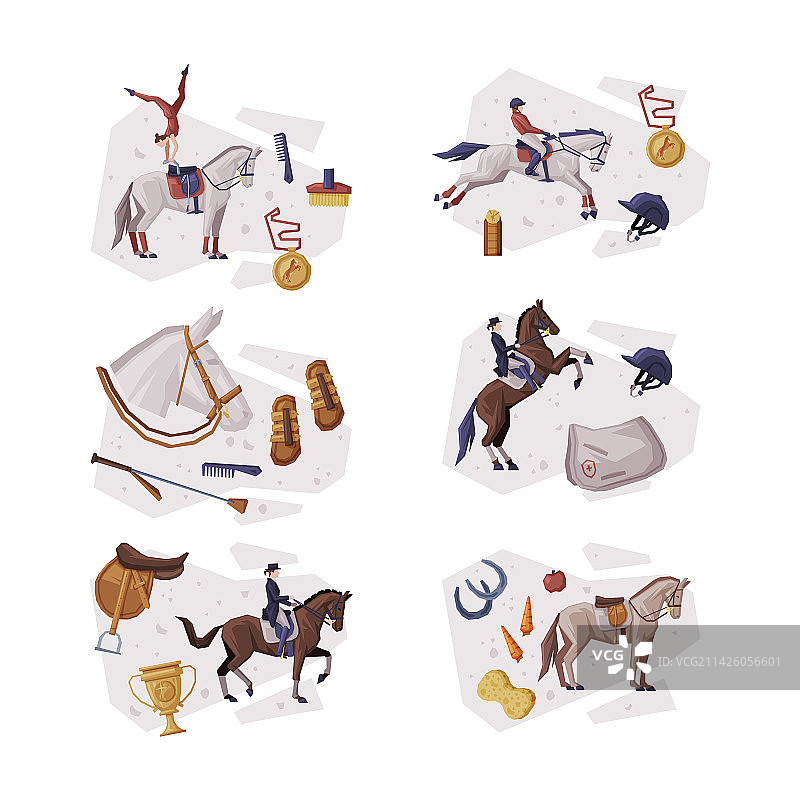 马术俱乐部骑师图片素材