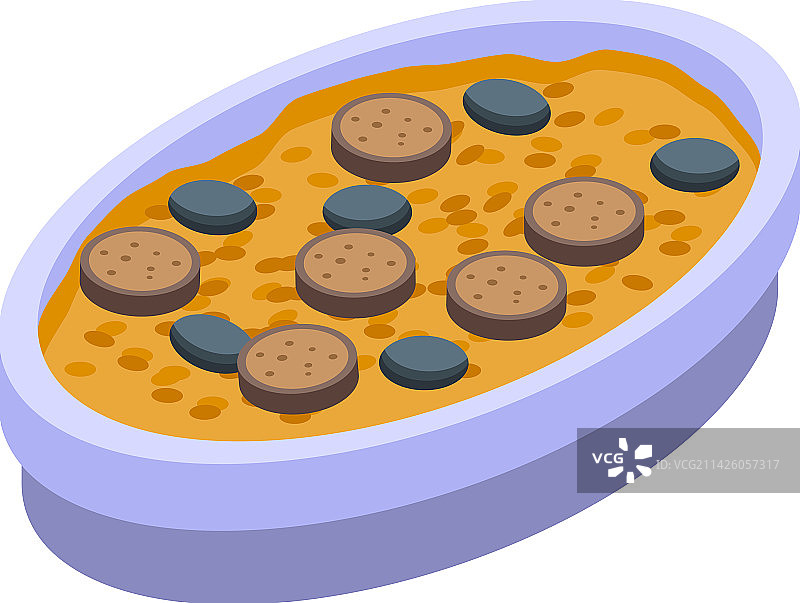 2.5D葡萄牙豆类食物图标图片素材