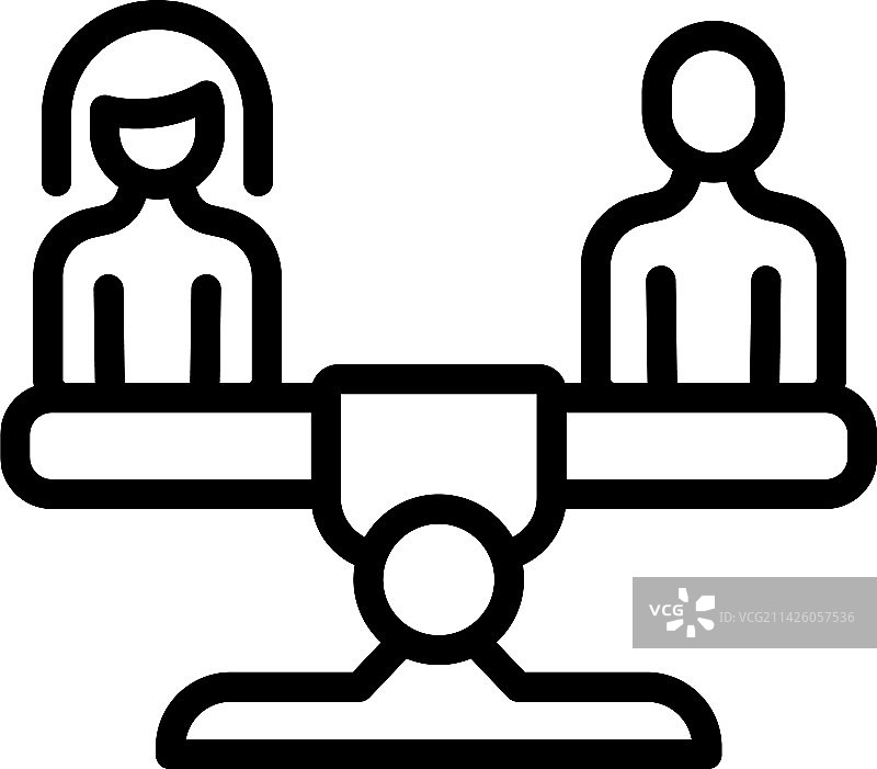 人口平衡图标轮廓人类团队图片素材